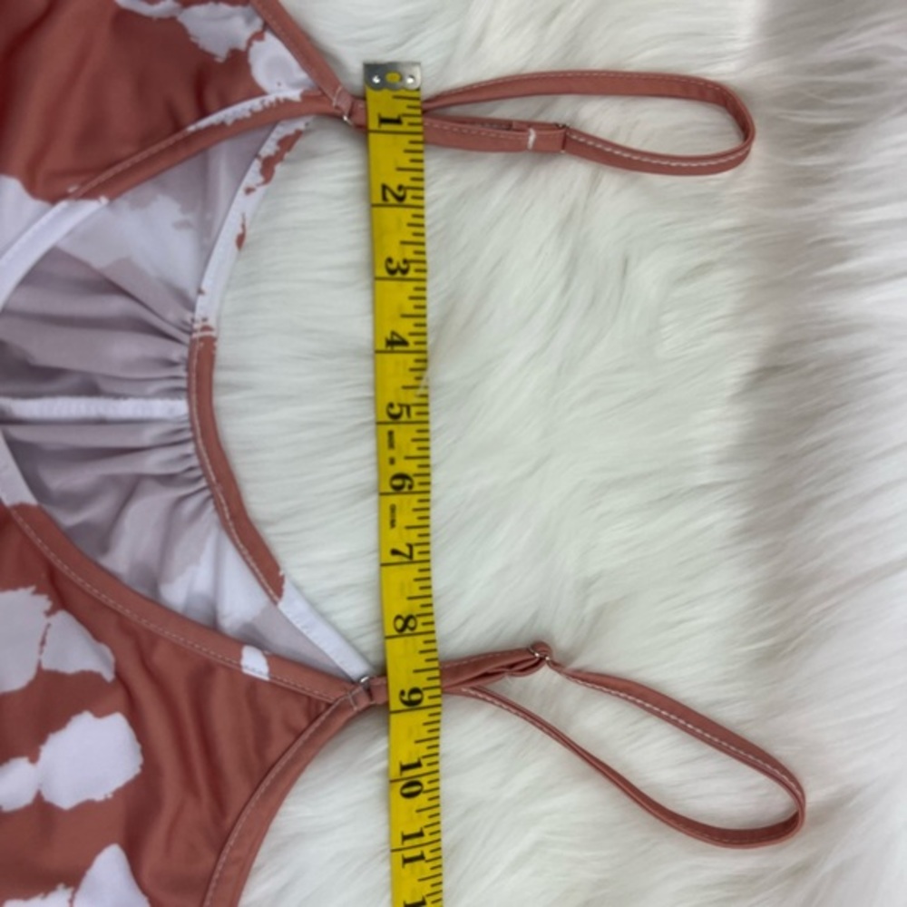 NWOT Pink & White Tie-Dye Pocket Sleeveless Wide-Leg Jumpsuit - Women - Picture 4 of 9